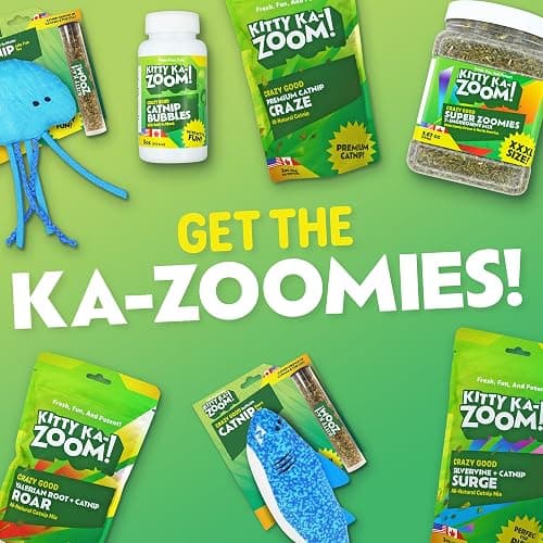 KITTY KA-ZOOM Catnip Spray for Cats, 4 oz | Steam-Distilled Mist | Steam-distilled catnip spray for cats; revives toys, redirects scratching, sparks zoomies; grown in Canada & USA thumbnail 7