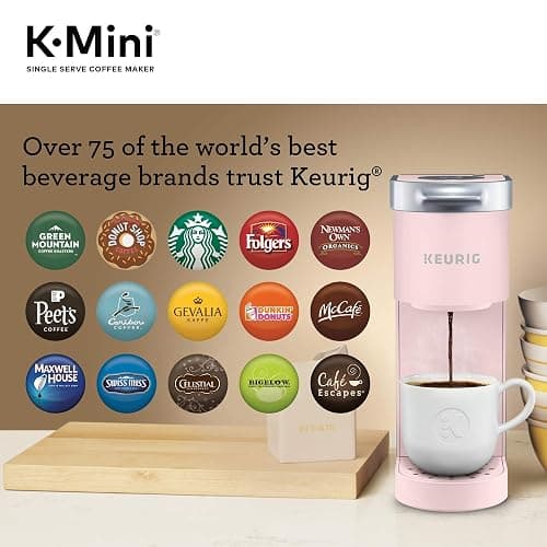 Keurig K-Mini Single Serve K-Cup Pod Coffee Maker, 6 to 12oz Brew size, with Cord Storage, Perfect for Small Spaces, Dusty Rose thumbnail 10