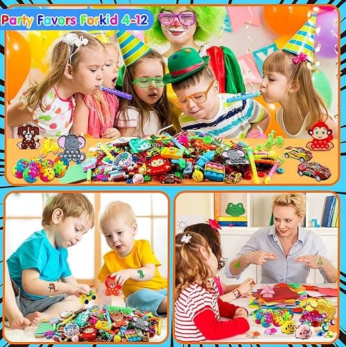 KissFuture 1000 PCS Party Favors for Kids, Fidget Toys Bulk, Prize Treasure Box Toys for Classroom, Birthday Gifts, Pinata Stuffers, Goodie Bags Stuffers for Kids, Carnival Prizes thumbnail 6
