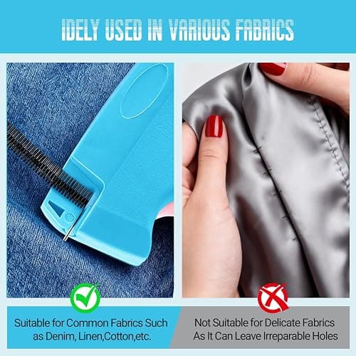 Stitch Gun for Clothes - Stitchy Tagging Gun for Clothing, Handheld Stitch Gun Quick Clothing Fixer, Sewing Kit Includes 6 Needle，3000 Fasteners(1500 Black & 1500 White) thumbnail 7