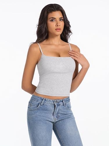 Abonlen Women's Sleeveless Adjustable Spaghetti Strap Tank Top thumbnail 4
