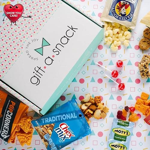 Gift A Snack - Snack Box Variety Pack Care Package + Greeting Card (40 Count) Graduation Birthday Sweet Treats Gift Basket, Candies Chips Crackers Bars Office Food Assortments & Variety Gifts thumbnail 5