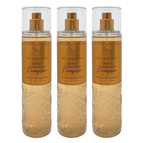 Bath & Body Works Sweet Cinnamon Pumpkin Fine Fragrance Mist Set - Pack of 3 - Image 1