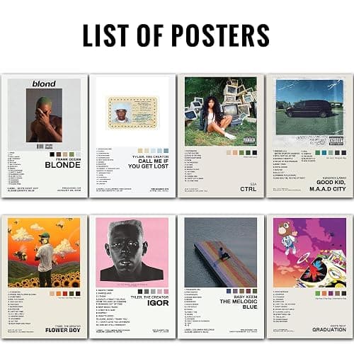 jiecgfdo Pop Singer Poster Wall Collage Kit 11.5'' x 16.5'', Frameless HD Print Star Poster, onesize thumbnail 2