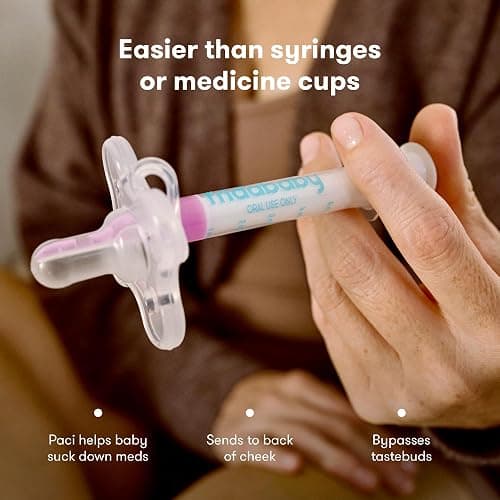 Frida Baby Medicine Pacifier Syringe, Accu-Dose Paci, Medi Frida Dispenser for Mess & Fuss Free Use, Made in USA thumbnail 3