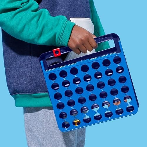 Official Hasbro Games Connect 4 Game (2025 Edition) | All-in-1 Storage, Carrying Case, Score Tracker | Ages 6+ | 2 Players | Family Games for Kids thumbnail 4