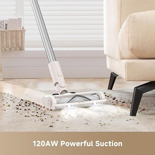 DREAME Cordless Vacuum Cleaner R10 Pure, 120AW Powerful Suction, Stick Vacuum Cleaner for Home, Anti-Tangle, LED Headlights, Up to 60 Mins Runtime, Lightweight for Carpet, Hard Floor, Pet Hair thumbnail 2
