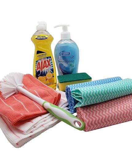 Dorm Room All Inclusive Kitchen Cleaning Kit comes with Dish soap, Sponges, Soap Hand Wash & More thumbnail 2