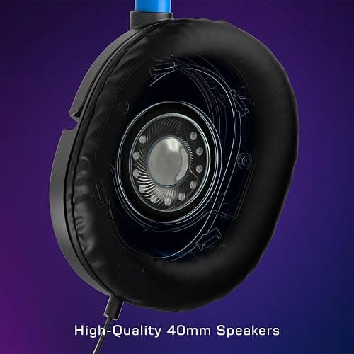 Turtle Beach Recon 50 PlayStation Gaming Headset - PS5, PS4, Xbox Series X, Xbox Series S, Xbox One, Mobile & PC with 3.5mm - Removable Mic, 40mm Speakers thumbnail 3