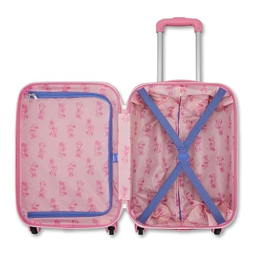 American Tourister Minnie Mouse Carry-On Luggage - Airline Approved, Durable Hardshell with Vibrant Minnie Mouse Design - Roll Confidentially with Spinner Wheels & Colorful Adjustable Handle thumbnail 6