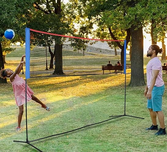 Doubleriver Volleyball Net: 10FT Height Adjustable with Poles Portable for Younth Training on Beach/Backyard thumbnail 3
