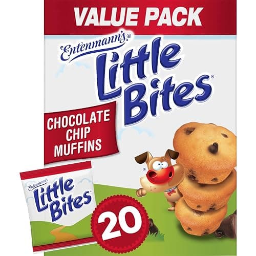 (Value Pack) Little Bites Chocolatey Chip Muffins, 20 individual packs, (1.5 oz each), Made with Real Chocolate Chip Mini Muffins, 30 oz Multipack - Image 1