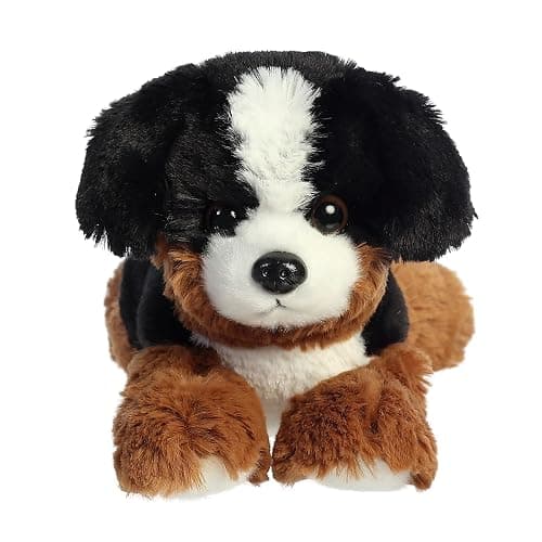 Aurora® Adorable Mini Flopsie™ Bernie Mountain Dog™ Stuffed Animal - Mini Companions Ready for Playful Adventures - for Kids All Ages, Toddlers, Adults, and Families - Black 8 Inches thumbnail 2