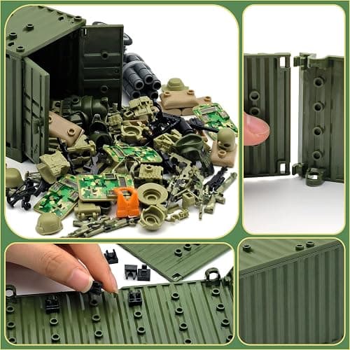 ALEYOOTECHE Modern Military Weapon Pack Building Block Toys for Swat Team Building Brick Weapon Set for Army Equipment Gear Sets Compatible with Mini Figure of Major Brand (220 pcs) thumbnail 7
