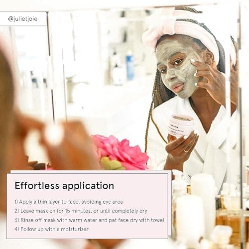grace & stella Dead Sea Mud Mask (120ml) - Vegan Detox Dead Sea Mask - Clay For Face And Body - For Oily Skin, Acne, Blackheads, Blemishes, Bacne thumbnail 3