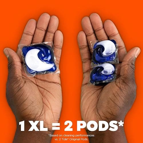Tide Ultra OXI Power PODS with Odor Eliminators Laundry Detergent Pacs, HE Compatible, Works on Visible and Invisible Dirt, 45 Count Pacs - 45 Count (Pack of 1) - Other thumbnail 5