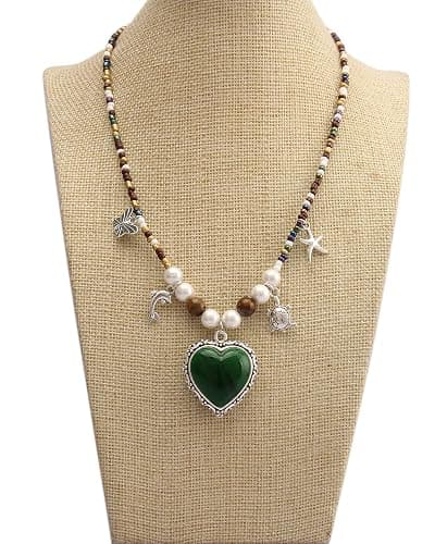 joymiao Boho Necklaces for Women Cord Necklace with Pendant Long Silver Necklace Vintage Sweater Necklace Hippie Jewelry for Women Girls Gifts thumbnail 6