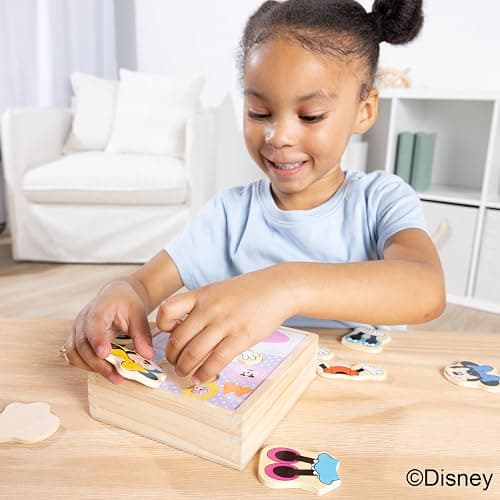 Melissa & Doug Disney Minnie Mouse Dress-Up Puzzle, 18 Pieces Mix and Match Outfits, Sorting & Matching Toy with Storage Case, Educational Puzzle for Toddlers Ages 3+ thumbnail 8