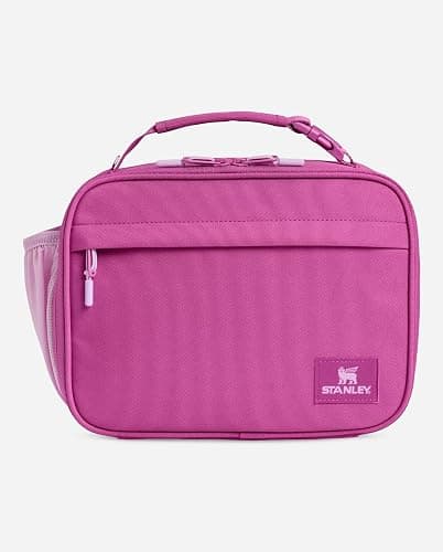 STANLEY Assembly Lunch Box, Dark Blossom | Insulated Lunch Bag | Water Bottle Pocket | Front Zip Pocket | Padded Top Handle with Buckle Clip | Easy-Clean Interior thumbnail 11