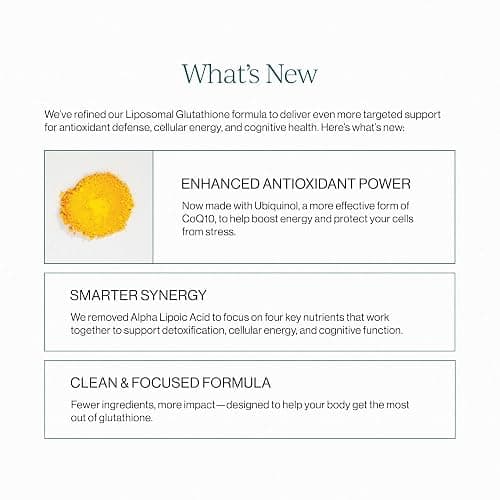 CYMBIOTIKA Liposomal Glutathione – PQQ, CoQ10, Detox & Skin Support | With PQQ, CoQ10 & vitamin B2. Sunflower liposomal delivery. Vegan, non-GMO, third-party tested. Citrus Vanilla, 26 packets. thumbnail 4