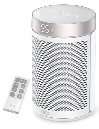 Dreo Space Heater, Portable Electric Heaters for Indoor Use with Thermostat and Remote, 2024 Upgraded, Digital Display, 12H Timer, 5 Mode, 1500W PTC Ceramic Fast Safety Heat for Office Bedroom Home - Image 1