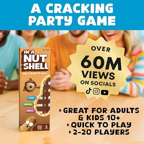 Confident Games in A Nutshell: Slide & Reveal Word Guessing Board Game with 450+ Questions - Fun Family Party Game for Kids & Adults, Ages 10+, 2-20 Players, 20 Minute Playtime thumbnail 2