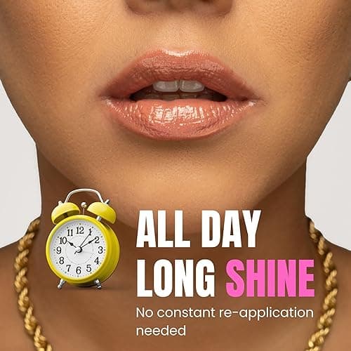 SYV MELLOR Glossy Lip Gloss for Women and Girls Hydrating Lip Shine Non Sticky Long Lasting Lip Plumper for Fuller Lips High Gloss Lip Glow Makeup Lip Gloss for Pouty Soft, Yum - Yum thumbnail 6