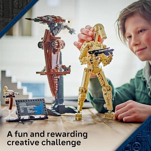 LEGO Star Wars: The Phantom Menace Battle Droid with STAP - Building & Learning Toy for Boys & Girls, Ages 12+ - Star Wars Toy & Model Kit - Gift for Christmas - 75428 thumbnail 2