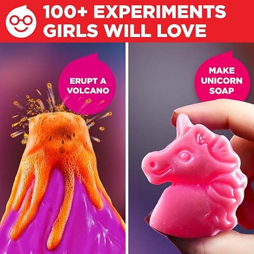 Doctor Jupiter Girls' Super Science Kit for Girls Ages 8-9-10-11-12-13-14 | Birthday Gift Ideas for Girls 8+ Years Old | STEM Toy with 100+ Experiments & Geyser Tube | Learning & Educational Kits - Girls' Super Science Kit: 8+ thumbnail 3