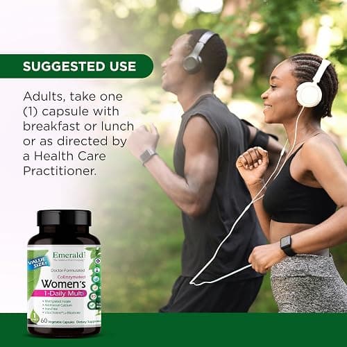 EMERALD LABS Women's 1-Daily Multi - Multivitamin for Women - Includes Calcium, Zinc, Vitamin B & More - Bone & Immune Support Supplement* - Gluten-Free - 60 Vegetable Capsules thumbnail 5
