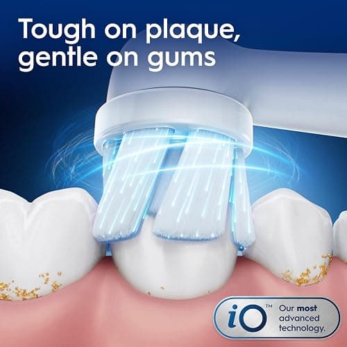 Oral-B iO2 Electric Toothbrush, for an Easy Switch to Electric, White, iO Series 2 Starter Kit with 1 Toothbrush and 2 Brush Heads thumbnail 7