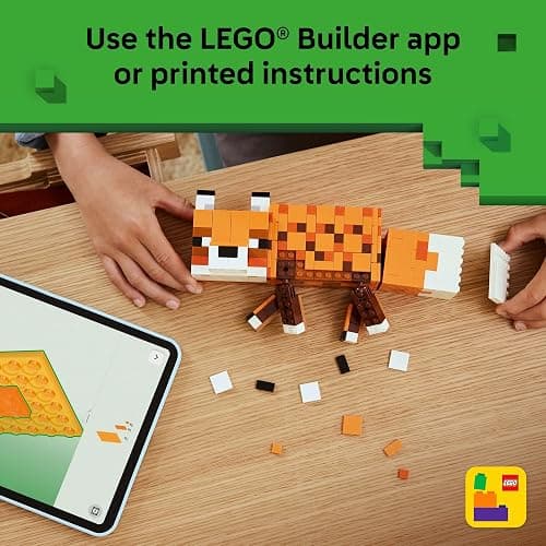 LEGO Minecraft The Fox Building & Pretend Play Toy for Boys & Girls - Poseable Video Game Character for Kids, Ages 10+ - Room Decor for Gaming Fans - Gift Idea for Birthdays - 21588 thumbnail 6