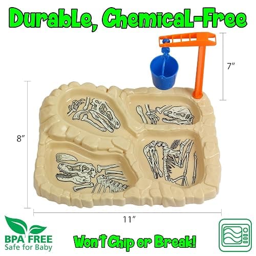 Dinosaur Meal Set, Dino Kids Plate and Condiment Holder, Jurassic Dinosaur Toddler Dinnerware thumbnail 3
