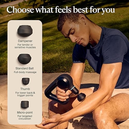 TheraGun Therabody Prime (5th Generation) - Deep Tissue Percussion Therapy Massage Gun - Bluetooth Enabled, Personal Massager for Pain Relief in Neck, Back, Leg, Shoulder and Body (Black) thumbnail 9