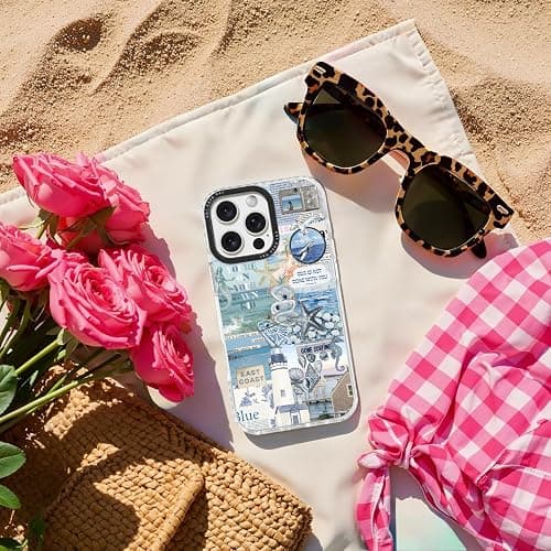 ChiCaseVer for iPhone 12 Case,Coastal Inspiration Collage with Lighthouse & Mermaid,Military-Grade Drop Protection,Vintage Coastal Soft Slim TPU Protective Cover with Camera Protection for Women&Girls thumbnail 9