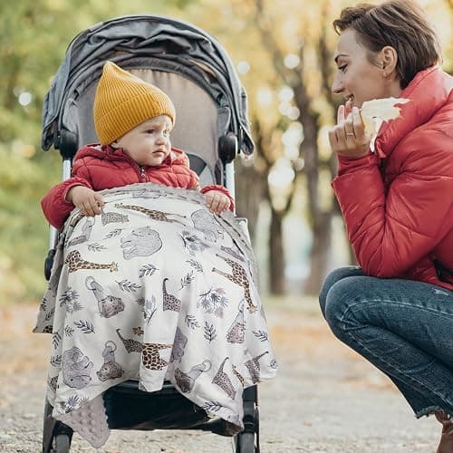 Baby Blanket Newborn Gifts, Soft Plush Blankets with Dotted Backing, Oeko-tex100, Essentials for Unisex, Toddlers, Boys Girls 75x100cm (Lion) thumbnail 2