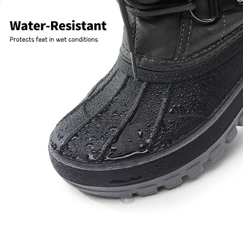 DREAM PAIRS Boys & Girls Faux Fur-Lined Winter Snow Boots for Little/Big Kids thumbnail 5