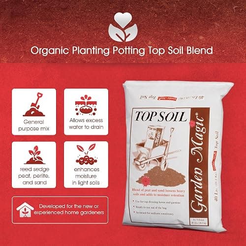 Michigan Peat 40 Pound Bag Garden Magic Organic Planting Potting Top Soil Blend Mix for Indoor and Outdoor Gardening and Landscapes, White thumbnail 4