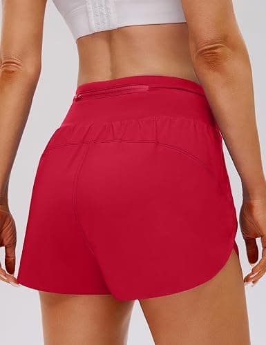 BMJL Women's Athletic Shorts High Waisted Running Shorts 2" Comfy Liner for Workout Gym Track thumbnail 2