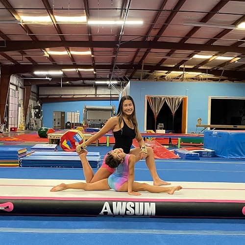 AWSUM Inflatable Air Gymnastics Mat 10ft/13ft/16ft/20ft/23ft Training mat 4/8 inches Thick tumbling mat with Electric Pump for Home/Gym/Outdoor thumbnail 6