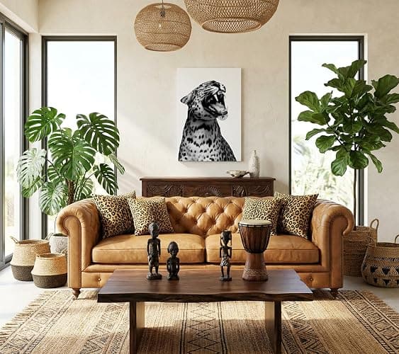 Cheetah Roaring Canvas Wall Art Black White Cheetah Print Funny Vintage Leopard Painting Picture Wall Decor Fashion Aesthetic Artwork for Dorm Bedroom Home Decoration 12x16in Framed thumbnail 4