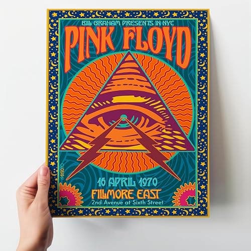 Vintage Concert Poster 11x14 - Psychedelic Rock Music Wall Art - Retro 70s Home Decor - Classic Rock Band Wall Art - Music Room Decoration - UNFRAMED thumbnail 3