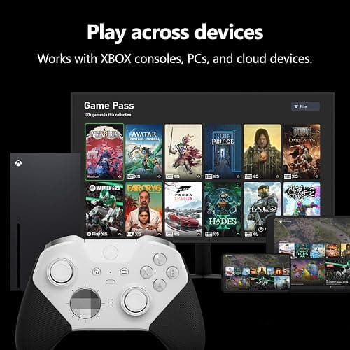 Xbox Wireless Gaming Controller | Elite Series 2 Core | Robot White | Consoles, PCs, TVs, mobile, and more | Adjustable Thumbsticks | Trigger Locks thumbnail 6