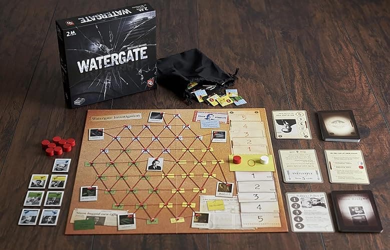 Capstone Games: Watergate, Strategy Board Game, History of Watergate Included, 2-Player Game of The Year 2019, Ages 12 and Up, 30-60 Minute Playtime thumbnail 2