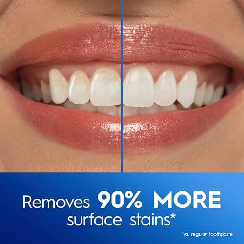 Crest 3D White Advanced Teeth Whitening Toothpaste, Crest 3D White Brilliance Toothpaste, Radiant Mint, 3.3 oz, Pack of 3 thumbnail 2
