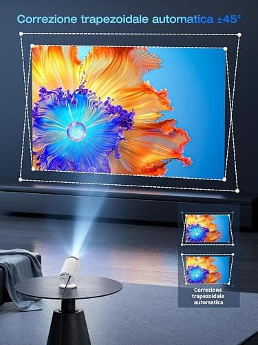 [App intégrée & Android 11.0] Videoprojecteur 2025 Upgraded Mini Projecteur Portable 20000 Lumens 4K Supporte avec WiFi 6 Bluetooth 5.4 Auto Keystone 180°Rotation pour Phone/HDMI/USB thumbnail 7