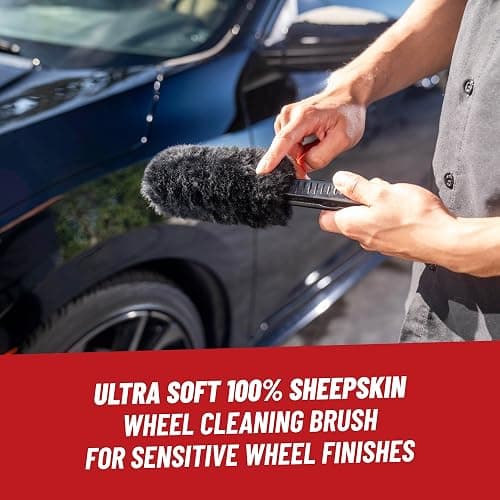 Chemical Guys Gerbil Wheel and Rim Cleaning Brush - Soft Natural Bristle Detailing Tool for Tires, Exhausts & Delicate Surfaces - Wheel Cleaner Brush to Safely Clean Brake Dust, Grime and Dirt, 1 Pack thumbnail 2