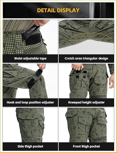 IDOGEAR Men's G3 Combat Pants with Knee Pads Multi Camouflage Trousers Airsoft Hunting Paintball Tactical Outdoor Pants thumbnail 4