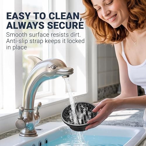 Universal Hair Diffuser for Blow Dryer - Fits All 1.4-2.4 inch Dryers, Professional Ionic Diffuser Attachment for Curly/Wavy Hair, Reduces Frizz & Enhance Curls, Lightweight, Travel-Friendly (Black) thumbnail 3