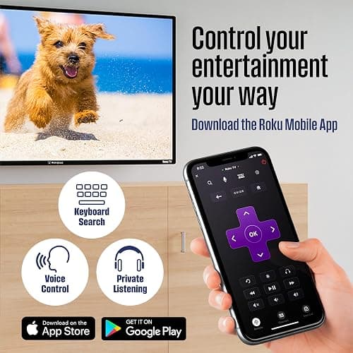 Westinghouse Roku TV - 32 Inch Smart TV, HD Television with Wi-Fi Connectivity and Mobile App, Flat Screen, Bluetooth, Compatible with Apple AirPlay, Alexa and Google Assistant thumbnail 6